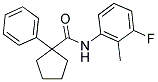 N-(3-FLUORO-2-METHYLPHENYL)(PHENYLCYCLOPENTYL)FORMAMIDE Struktur