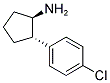 TRANS-2-(4-CHLORO-PHENYL)-CYCLOPENTYLAMINE Struktur