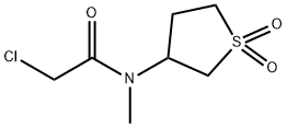 2-CHLORO-N-(1,1-DIOXO-TETRAHYDRO-1LAMBDA6-THIOPHEN-3-YL)-N-METHYL-ACETAMIDE Struktur