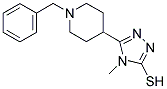 5-(1-BENZYL-4-PIPERIDINYL)-4-METHYL-4H-1,2,4-TRIAZOL-3-YLHYDROSULFIDE Struktur