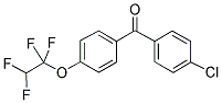 (4-CHLORO-PHENYL)-[4-(1,1,2,2-TETRAFLUORO-ETHOXY)-PHENYL]-METHANONE Struktur