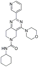 4-MORPHOLIN-4-YL-2-PYRIDIN-3-YL-7,8-DIHYDRO-5H-PYRIDO[4,3-D]PYRIMIDINE-6-CARBOXYLIC ACID CYCLOHEXYLAMIDE Struktur