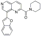 8-(1-BENZOFURAN-2-YL)-2-(PIPERIDIN-1-YLCARBONYL)-1,6-NAPHTHYRIDINE Struktur