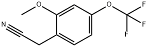 2-METHOXY-4-(TRIFLUOROMETHOXY)PHENYLACETONITRILE Struktur