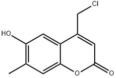 4-CHLOROMETHYL-6-HYDROXY-7-METHYL-CHROMEN-2-ONE Struktur