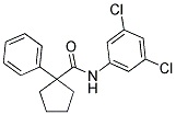 N-(3,5-DICHLOROPHENYL)(PHENYLCYCLOPENTYL)FORMAMIDE Struktur