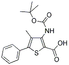 3-TERT-BUTOXYCARBONYLAMINO-4-METHYL-5-PHENYLTHIOPHENE-2-CARBOXYLIC ACID Struktur