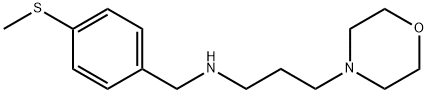 (4-METHYLSULFANYL-BENZYL)-(3-MORPHOLIN-4-YL-PROPYL)-AMINE Struktur