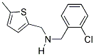 1-(2-CHLOROPHENYL)-N-[(5-METHYLTHIEN-2-YL)METHYL]METHANAMINE Struktur