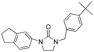 1-(4-TERT-BUTYLBENZYL)-3-(2,3-DIHYDRO-1H-INDEN-5-YL)IMIDAZOLIDIN-2-ONE Struktur