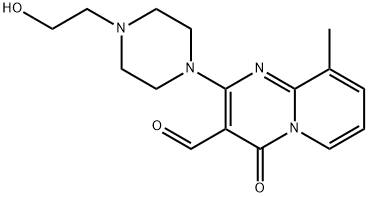 2-[4-(2-HYDROXY-ETHYL)-PIPERAZIN-1-YL]-9-METHYL-4-OXO-4H-PYRIDO[1,2-A]PYRIMIDINE-3-CARBALDEHYDE Struktur