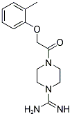 4-(2-O-TOLYLOXY-ACETYL)-PIPERAZINE-1-CARBOXAMIDINE Struktur