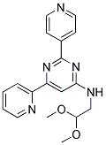 N-(2,2-DIMETHOXYETHYL)-6-PYRIDIN-2-YL-2-PYRIDIN-4-YLPYRIMIDIN-4-AMINE Struktur