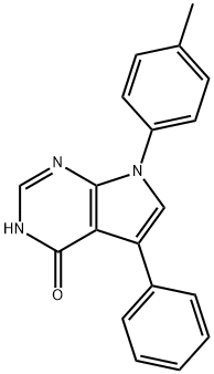 7-(4-METHYLPHENYL)-5-PHENYL-7H-PYRROLO[2,3-D]PYRIMIDIN-4-OL Struktur