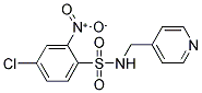 ((4-CHLORO-2-NITROPHENYL)SULFONYL)(4-PYRIDYLMETHYL)AMINE Struktur