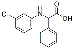 (3-CHLORO-PHENYLAMINO)-PHENYL-ACETIC ACID Struktur