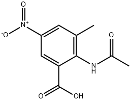 2-(ACETYLAMINO)-3-METHYL-5-NITROBENZOIC ACID Struktur