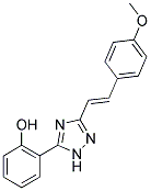 2-{3-[(E)-2-(4-METHOXYPHENYL)VINYL]-1H-1,2,4-TRIAZOL-5-YL}PHENOL Struktur