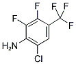 6-CHLORO-2,3-DIFLUORO-4-(TRIFLUOROMETHYL)ANILINE Struktur