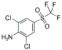 2,6-DICHLORO-4-(TRIFLUOROMETHYLSULFONYL)ANILINE Struktur