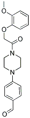 4-(4-[(2-METHOXYPHENOXY)ACETYL]PIPERAZIN-1-YL)BENZALDEHYDE Struktur