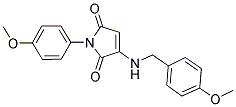 3-[(4-METHOXYBENZYL)AMINO]-1-(4-METHOXYPHENYL)-1H-PYRROLE-2,5-DIONE Struktur