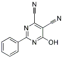 6-HYDROXY-2-PHENYL-4,5-PYRIMIDINEDICARBONITRILE Struktur