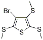 3-BROMO-2,4,5-TRIS(METHYLSULFANYL)THIOPHENE Struktur