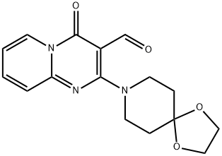 2-(1,4-DIOXA-8-AZA-SPIRO[4.5]DEC-8-YL)-4-OXO-4H-PYRIDO[1,2-A]PYRIMIDINE-3-CARBALDEHYDE Struktur