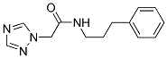 N-(3-PHENYLPROPYL)-2-(1H-1,2,4-TRIAZOL-1-YL)ACETAMIDE Struktur