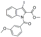 METHYL 3-IODO-1-(3-METHOXYBENZOYL)-1H-INDOLE-2-CARBOXYLATE Struktur