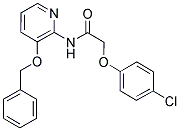 2-(4-CHLOROPHENOXY)-N-(3-(PHENYLMETHOXY)(2-PYRIDYL))ETHANAMIDE Struktur