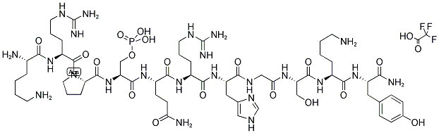 LYS-ARG-PRO-PSER-GLN-ARG-HIS-GLY-SER-LYS-TYR-NH2 TFA SALT Struktur