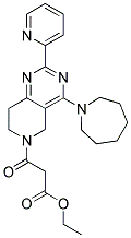 3-(4-AZEPAN-1-YL-2-PYRIDIN-2-YL-7,8-DIHYDRO-5H-PYRIDO[4,3-D]PYRIMIDIN-6-YL)-3-OXO-PROPIONIC ACID ETHYL ESTER Struktur