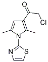 2-CHLORO-1-[2,5-DIMETHYL-1-(1,3-THIAZOL-2-YL)-1H-PYRROL-3-YL]ETHANONE Struktur