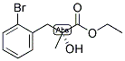 ETHYL (R)-2-HYDROXY-2-METHYL(2-BROMOBENZENE)PROPANOATE Struktur