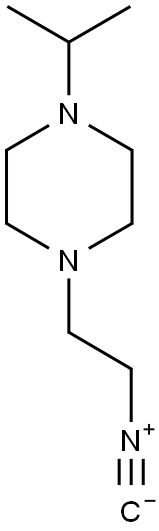 1-(2-ISOCYANO-ETHYL)-4-ISOPROPYL-PIPERAZINE Struktur