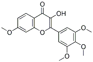 3-HYDROXY-7,3',4',5'-TETRAMETHOXYFLAVONE Struktur