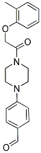 4-(4-[(2-METHYLPHENOXY)ACETYL]PIPERAZIN-1-YL)BENZALDEHYDE Struktur