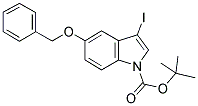 5-BENZYLOXY-3-IODOINDOLE-1-CARBOXYLIC ACID TERT-BUTYL ESTER Struktur