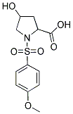 4-HYDROXY-1-(4-METHOXY-BENZENESULFONYL)-PYRROLIDINE-2-CARBOXYLIC ACID Struktur