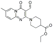 1-(3-FORMYL-7-METHYL-4-OXO-4H-PYRIDO[1,2-A]PYRIMIDIN-2-YL)-PIPERIDINE-4-CARBOXYLIC ACID ETHYL ESTER Struktur