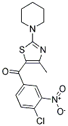 (4-CHLORO-3-NITROPHENYL)(4-METHYL-2-PIPERIDIN-1-YL-1,3-THIAZOL-5-YL)METHANONE Struktur