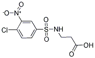 3-(4-CHLORO-3-NITRO-BENZENESULFONYLAMINO)-PROPIONIC ACID Struktur