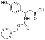 3-BENZYLOXYCARBONYLAMINO-3-(4-HYDROXY-PHENYL)-PROPIONIC ACID Struktur