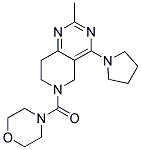 2-METHYL-6-(MORPHOLIN-4-YLCARBONYL)-4-PYRROLIDIN-1-YL-5,6,7,8-TETRAHYDROPYRIDO[4,3-D]PYRIMIDINE Struktur