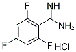 2,4,6-TRIFLUORO-BENZAMIDINE HYDROCHLORIDE Struktur