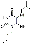 6-AMINO-1-BUTYL-5-ISOBUTYLAMINO-1H-PYRIMIDINE-2,4-DIONE Struktur