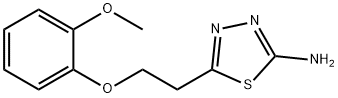 5-[2-(2-METHOXY-PHENOXY)-ETHYL]-[1,3,4]THIADIAZOL-2-YLAMINE Struktur