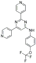 2,6-DIPYRIDIN-4-YL-N-[4-(TRIFLUOROMETHOXY)PHENYL]PYRIMIDIN-4-AMINE Struktur